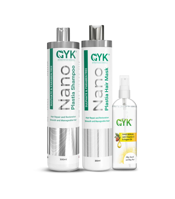 Nano Plastia Hair Care (Combo) Shampoo + Hair Mask  + Serum